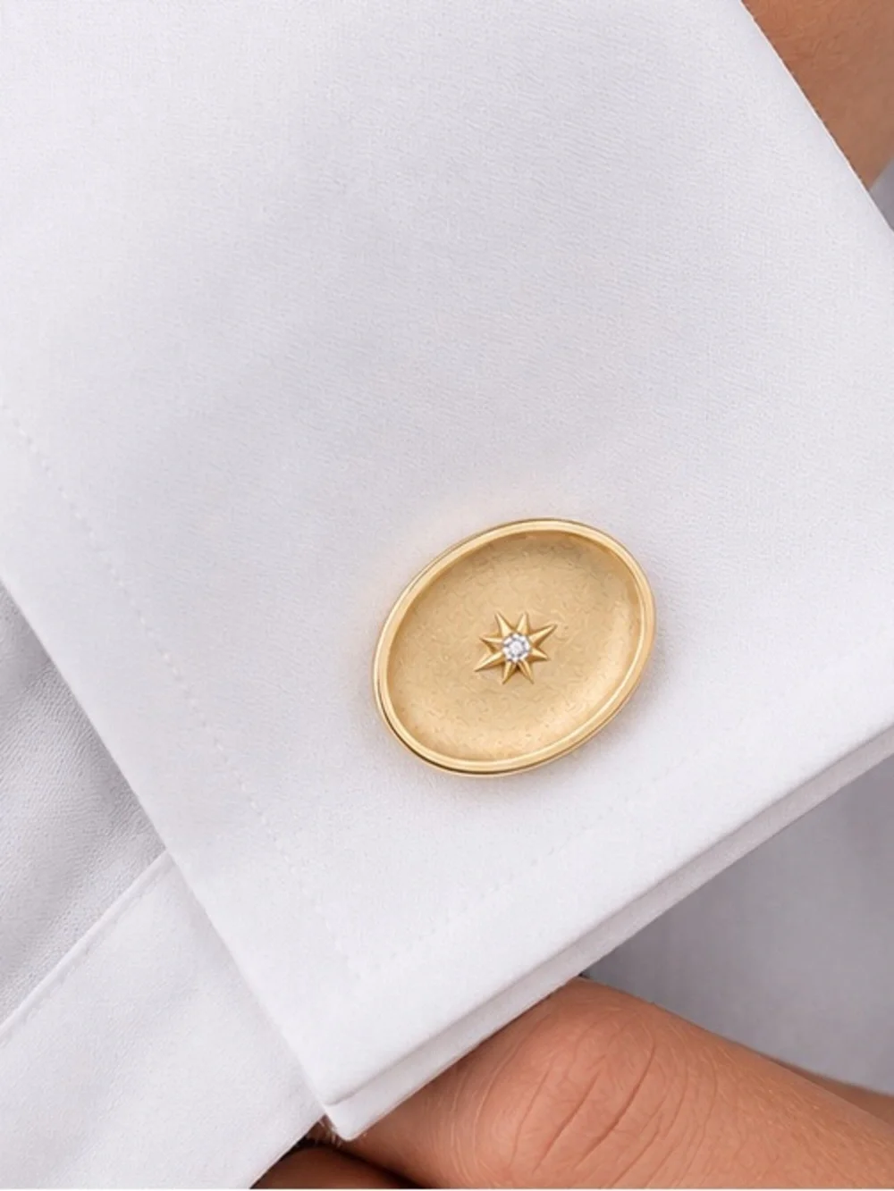 Starburst Crystal Cufflinks